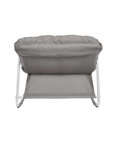 Fauteuil à bascule Tenerife gris - 78x108x73 cm