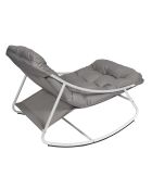 Fauteuil à bascule Tenerife gris - 78x108x73 cm