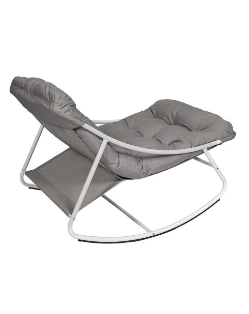 Fauteuil à bascule Tenerife gris - 78x108x73 cm