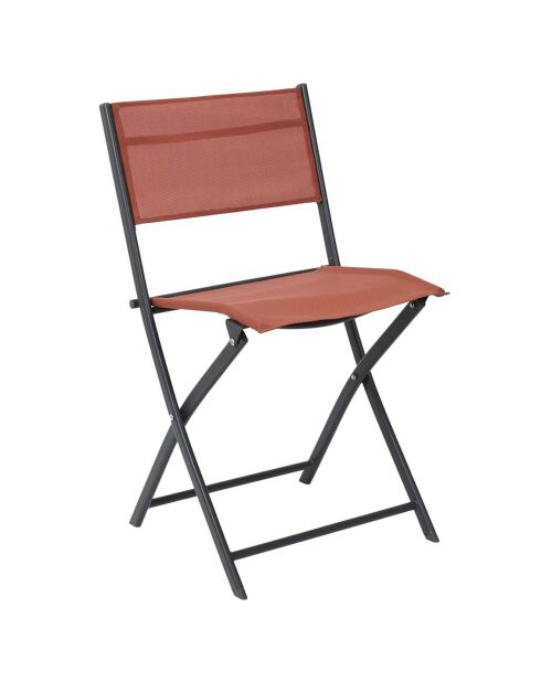 Chaise Elba terracotta - 46x50x80 cm