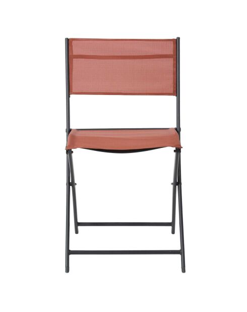 Chaise Elba terracotta - 46x50x80 cm