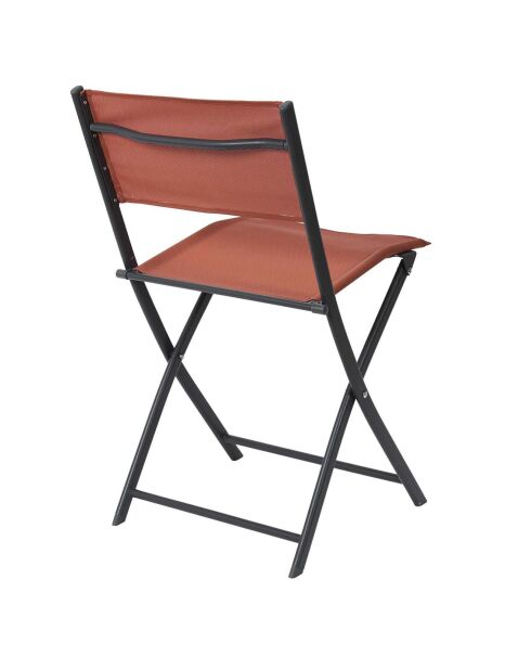 Chaise Elba terracotta - 46x50x80 cm