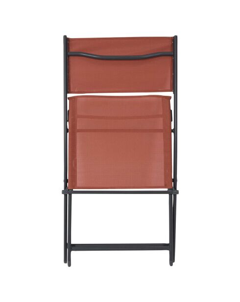 Chaise Elba terracotta - 46x50x80 cm