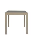 Table de jardin extensible Haria beige - 80x80x75 cm