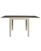 Table de jardin extensible Haria beige - 80x80x75 cm