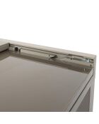 Table de jardin extensible Haria beige - 80x80x75 cm
