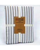 Parure Housse de Couette 100% Gaze de Coton Imprimé Soleïs beige