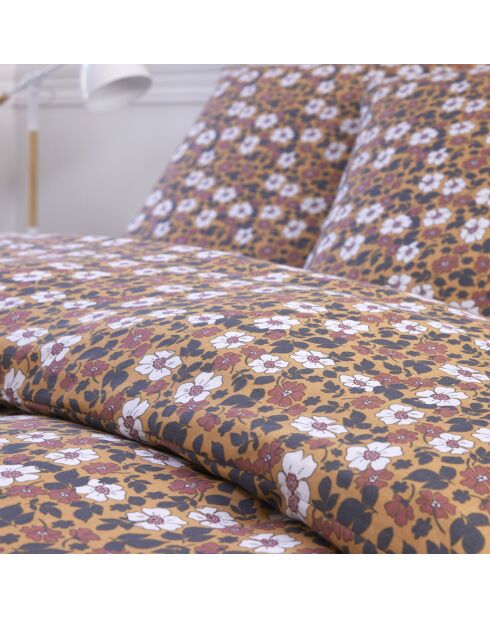 Parure Housse de Couette 100% Gaze de Coton Imprimé Verone multicolore