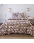 Parure Housse de Couette 100% Gaze de Coton Imprimé Verone multicolore