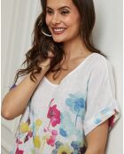 Top 100% Lin Cantik blanc
