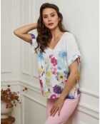 Top 100% Lin Cantik blanc
