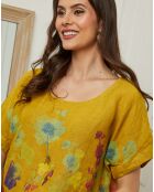 Top 100% Lin Cantik moutarde
