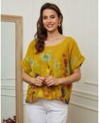 Top 100% Lin Cantik moutarde