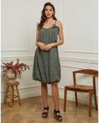 Robe 100% Lin Caspar kaki