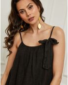 Robe 100% Lin Caspar noire