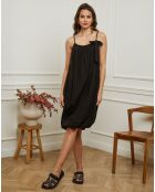 Robe 100% Lin Caspar noire