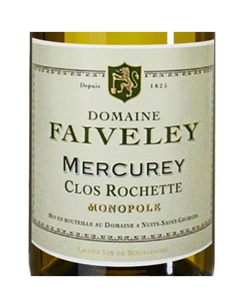 1 Mercurey blanc Clos Rochette Monopole 2023 Dom. Faiveley 75cl