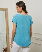 Top 100% Lin Chili turquoise