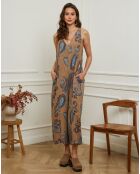 Combinaison 100% Lin Clarina camel