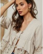 Top 100% Lin Coleth beige