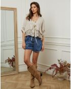 Top 100% Lin Coleth beige