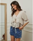 Top 100% Lin Coleth beige