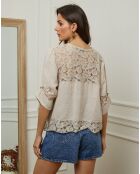 Top 100% Lin Coleth beige