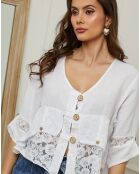 Top Coleth blanc
