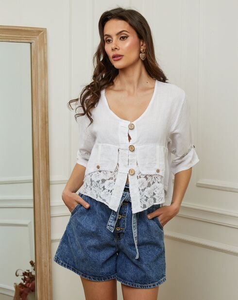 Top Coleth blanc