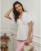 Top Danel blanc