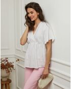 Top Danel blanc