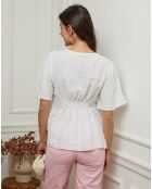 Top Danel blanc