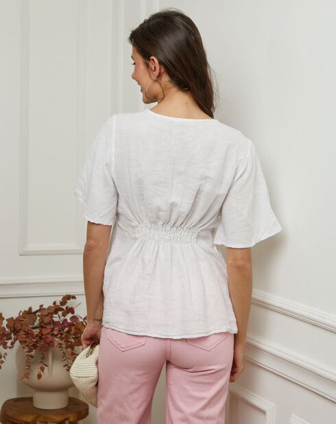 Top Danel blanc