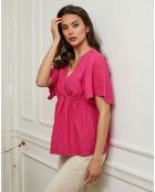 Top 100% Lin Danel fushia