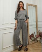 Pantalon 100% Lin Daoud gris