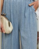 Pantalon 100% Lin Daoud bleu jeans