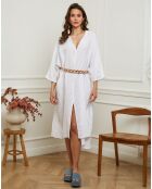 Kafta en Lin & Coton Dyana blanc