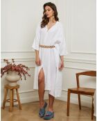 Kafta en Lin & Coton Dyana blanc