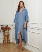 Kafta en Lin & Coton Dyana bleu jeans