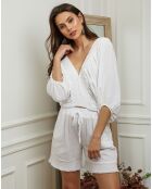 Top en Lin & Coton Elvina blanc
