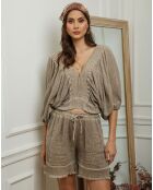 Top en Lin & Coton Elvina taupe