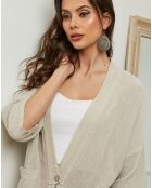 Veste en Lin & Coton Enolal beige
