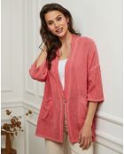 Veste en Lin & Coton Enolal framboise