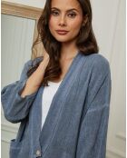 Veste 100% Lin Enolal indigo
