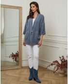 Veste 100% Lin Enolal indigo