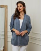 Veste 100% Lin Enolal indigo
