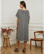 Robe 100% Lin Estral grise