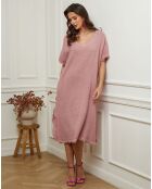 Robe en Lin & Coton Estral rose