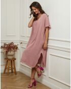 Robe en Lin & Coton Estral rose