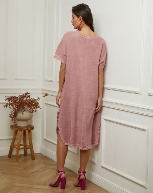 Robe en Lin & Coton Estral rose